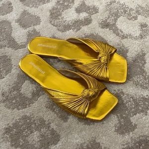 Jeffrey Campbell Gold Sandals